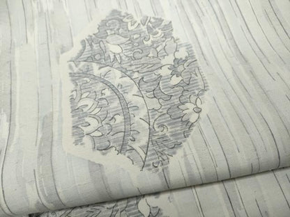 平和屋着物●上質な紬　亀甲花文　正絹　逸品　CAAY5095ut
