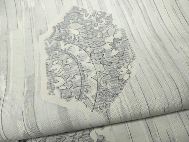 平和屋着物●上質な紬　亀甲花文　正絹　逸品　CAAY5095ut