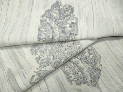 平和屋着物●上質な紬　亀甲花文　正絹　逸品　CAAY5095ut
