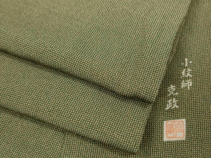 平和屋着物●江戸小紋　小紋師　克政作　角通し　正絹　逸品　CAAY5100ut