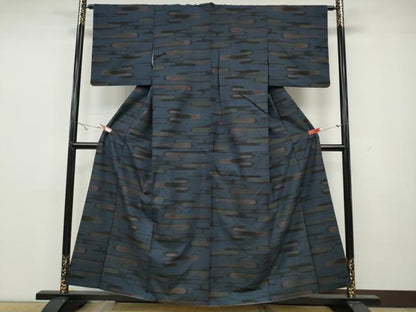 平和屋着物●本場大島紬 7マルキ エ霞文 正絹 逸品 CAAY5103ut
