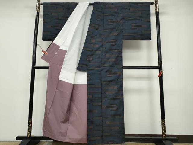 平和屋着物●本場大島紬 7マルキ エ霞文 正絹 逸品 CAAY5103ut