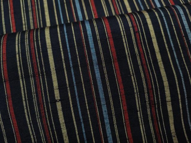 平和屋着物●上質な紬 縞 正絹 逸品 CAAY5108ut