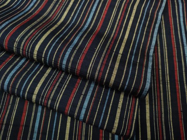 平和屋着物●上質な紬 縞 正絹 逸品 CAAY5108ut