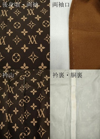 平和屋着物●上質な小紋　型染め　花菱文　正絹　逸品　CAAY5113ut