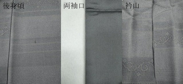 平和屋着物●本塩沢　110亀甲　横段吉祥文　正絹　逸品　CAAY5114ut