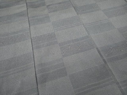 平和屋着物●本塩沢　110亀甲　横段吉祥文　正絹　逸品　CAAY5114ut