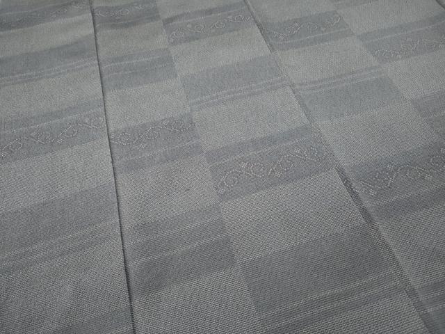平和屋着物●本塩沢　110亀甲　横段吉祥文　正絹　逸品　CAAY5114ut