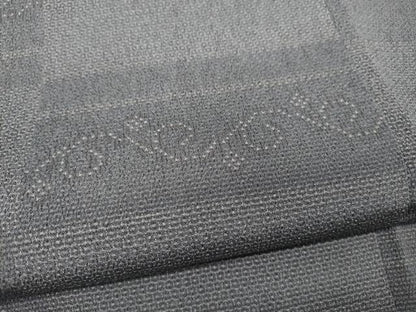 平和屋着物●本塩沢　110亀甲　横段吉祥文　正絹　逸品　CAAY5114ut
