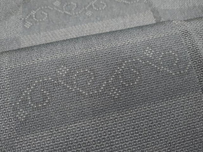 平和屋着物●本塩沢　110亀甲　横段吉祥文　正絹　逸品　CAAY5114ut
