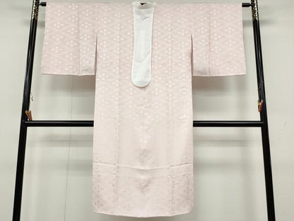 平和屋着物●長襦袢　袷　絞り　菱地紋　正絹　逸品　CAAY5116ut