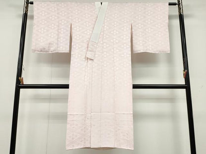平和屋着物●長襦袢　袷　絞り　菱地紋　正絹　逸品　CAAY5116ut