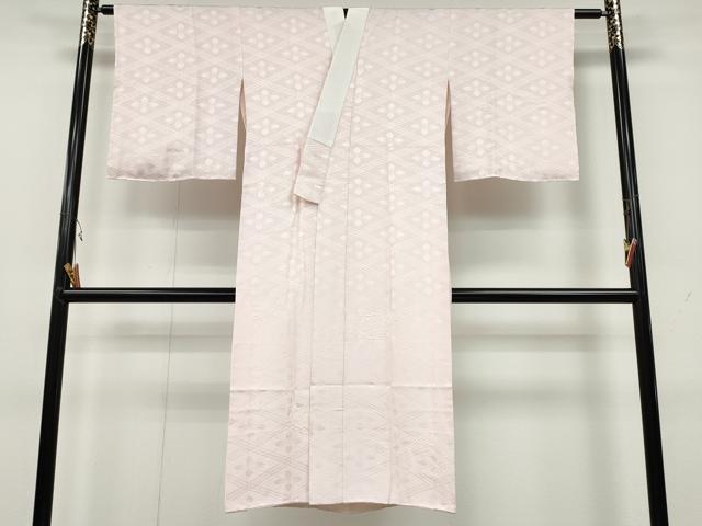 平和屋着物●長襦袢　袷　絞り　菱地紋　正絹　逸品　CAAY5116ut