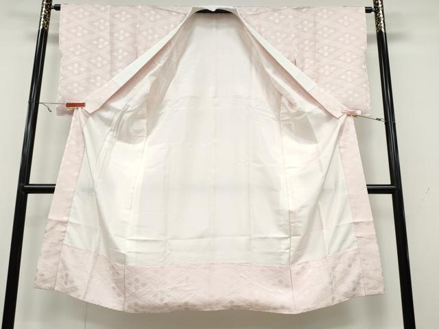 平和屋着物●長襦袢　袷　絞り　菱地紋　正絹　逸品　CAAY5116ut