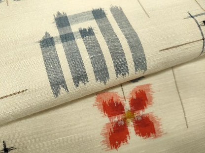 平和屋着物●上質な紬 源氏香花文 正絹 逸品 未使用 CAAY5122ut