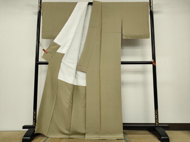 平和屋着物●上質な色無地　木蘭色　正絹　逸品　CAAY5126ut