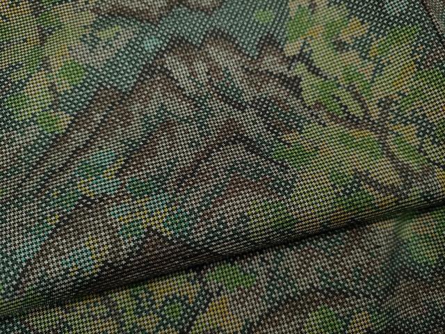 平和屋着物●本場大島紬　7マルキ　遠山樹林文　正絹　逸品　CAAY5138ut