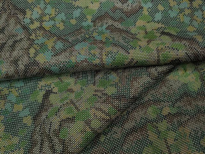 平和屋着物●本場大島紬　7マルキ　遠山樹林文　正絹　逸品　CAAY5138ut