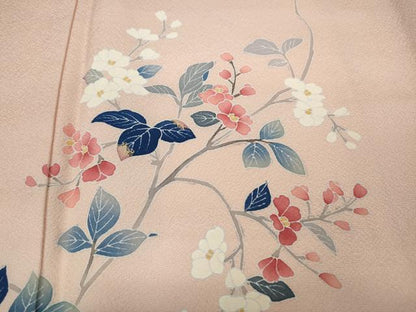 平和屋着物●訪問着 友禅 枝花文 暈し染め 正絹 逸品 CAAY5154ut