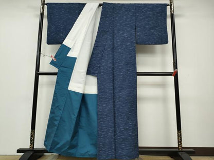 平和屋着物●上質な紬　霞文　正絹　逸品　CAAY5177ut