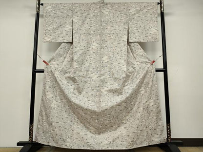 平和屋着物●本場大島紬 白大島 9マルキ 渡橋松文 正絹 逸品 CAAY5187ut