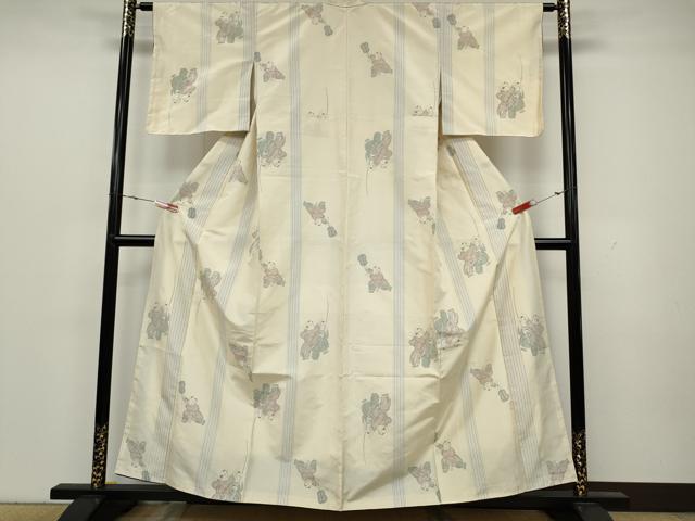 平和屋着物●上質な紬 唐子遊び 正絹 逸品 未使用 CAAY5188ut