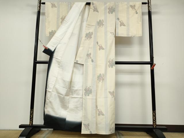 平和屋着物●上質な紬 唐子遊び 正絹 逸品 未使用 CAAY5188ut