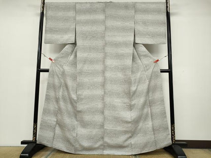 平和屋着物●上質な小紋　横段文　正絹　逸品　CAAY5190ut