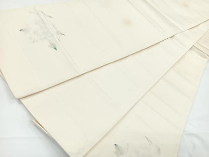 平和屋着物◎西陣　太鼓柄袋帯　花籠文　銀糸　正絹　逸品　CAAY5217nb