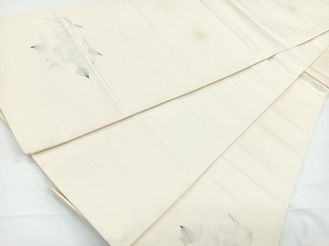 平和屋着物◎西陣　太鼓柄袋帯　花籠文　銀糸　正絹　逸品　CAAY5217nb