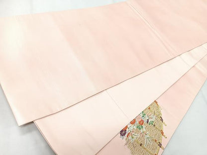 平和屋着物◎太鼓柄袋帯　唐織　籬花文　金銀糸　正絹　逸品　CAAY5348nb