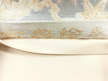 平和屋着物◎六通柄袋帯　古典絵巻　金銀糸　正絹　逸品　CAAY5400nb