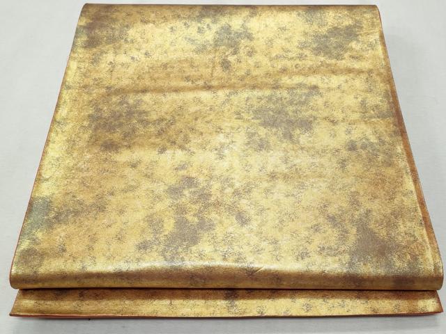 平和屋着物◎六通柄袋帯　霞文　引箔　正絹　逸品　CAAY5962fb