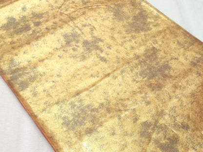 平和屋着物◎六通柄袋帯　霞文　引箔　正絹　逸品　CAAY5962fb