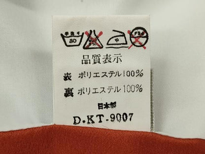 平和屋着物●世界的ファッションデザイナー　山本寛斎　kansaiブランド　小振袖　二尺袖　枝桜文　常磐色　洗える着物　CAAY6212ze