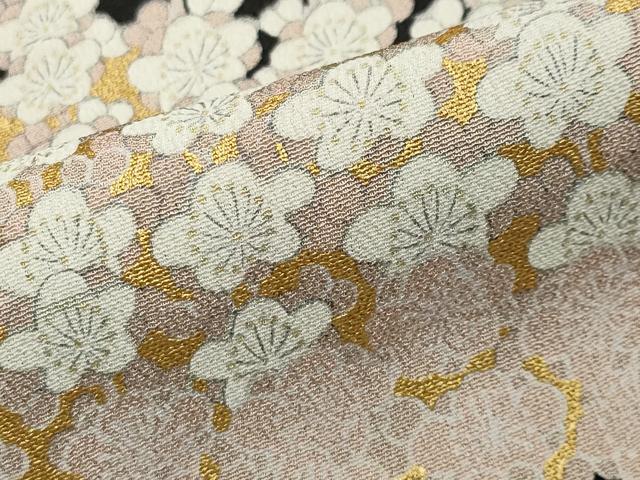 平和屋着物■豪華黒留袖　駒刺繍　梅笹花文　金彩　正絹　逸品　CAAY6569gh