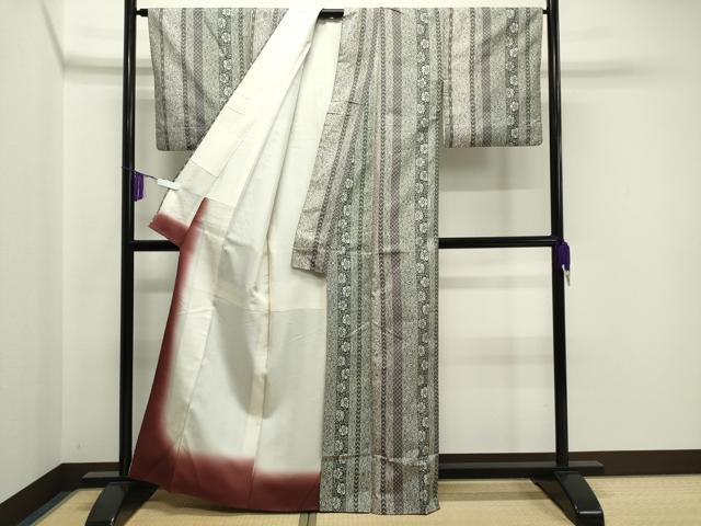 平和屋着物●上質な紬　アンサンブル　花間道　正絹　逸品　CAAY6761gh