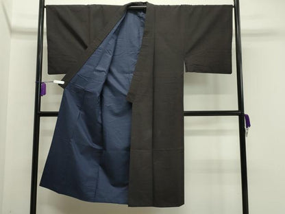 平和屋着物●男性　紬　アンサンブル　霞文　正絹　逸品　CAAY6763gh