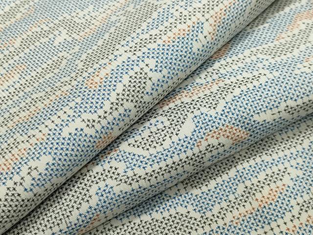 平和屋着物●本場大島紬 白大島 7マルキ 吉祥文 正絹 逸品 CAAY6769gh