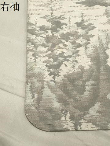 平和屋着物●本場大島紬 白大島 草木文 総絣 正絹 逸品 CAAY6770gh