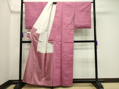 平和屋着物●上質な紬　霞文　正絹　逸品　CAAY6775gh