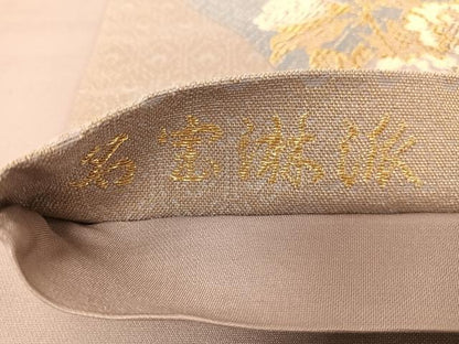 平和屋着物▼六通柄袋帯　名宝琳派　金銀糸　正絹　逸品　CAAY6957vp