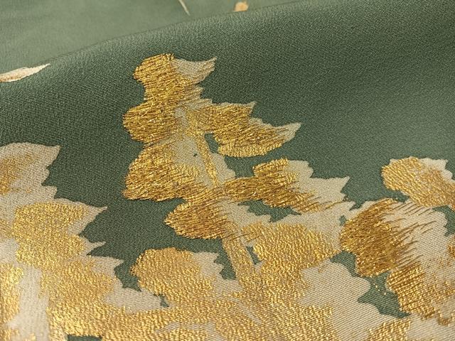 平和屋着物■豪華黒留袖 刺繍 遠山樹林文 暈し染め 金彩 正絹 逸品 CAAY7191vp