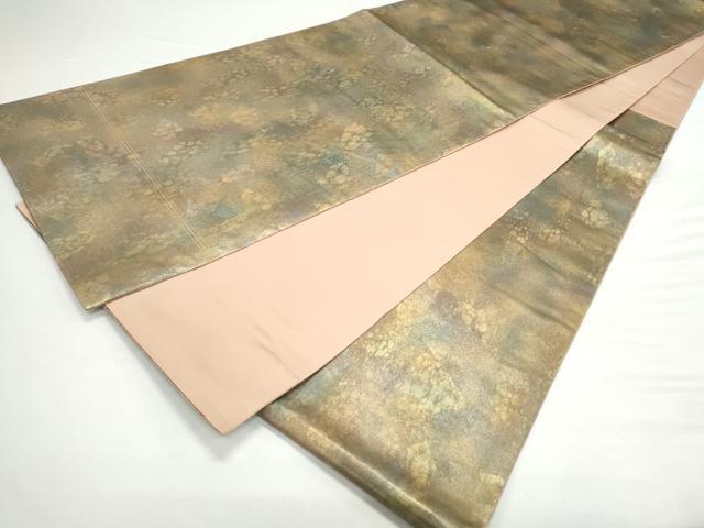 平和屋着物◎六通柄袋帯 霞文 陶漆箔 正絹 逸品 CAAY7242th