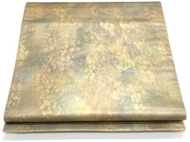 平和屋着物◎六通柄袋帯 霞文 陶漆箔 正絹 逸品 CAAY7242th