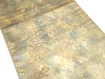 平和屋着物◎六通柄袋帯 霞文 陶漆箔 正絹 逸品 CAAY7242th