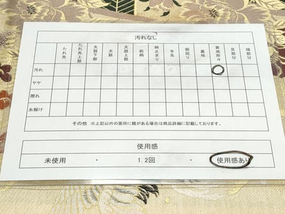 平和屋着物◎アンティーク 大正ロマン 六通柄袋帯 飛鶴花文 正絹 逸品 CAAY7335th
