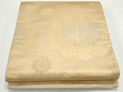 平和屋着物◎六通柄袋帯 正倉院花文 金糸 正絹 逸品 CAAY7346th