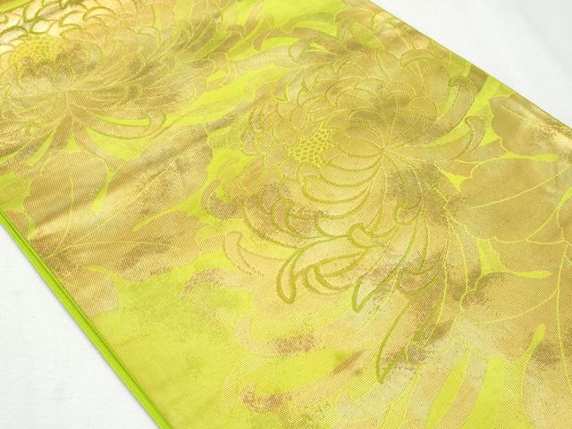 平和屋着物◎西陣　六通柄袋帯　乱菊文　金糸　正絹　逸品　CAAY7607fb