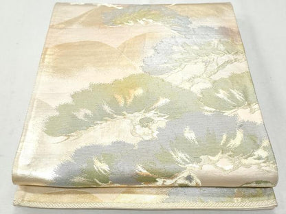 平和屋着物◎六通柄袋帯　松　金銀糸　正絹　逸品　CAAY7617fb